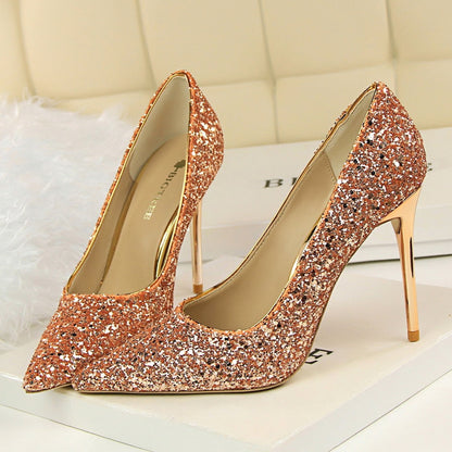 Funki Findz | Shoes | Women's High Heel Glitter Prom Pumps