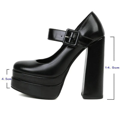 Funki Findz | Shoes | Women's High Heel Chunky Platform Shoes
