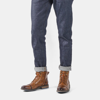 Funki Findz | Boots | Men's Leather Dress Boot | Retro Ankle Boot