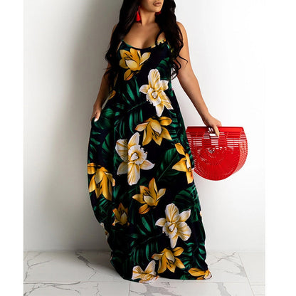 Funki Findz | Dresses | Women's Long Floral Summer Dresses