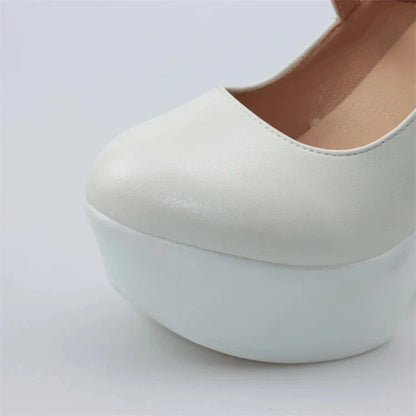 Funki Findz | Shoes | Women's Flower Buckle Mary Janes Heels