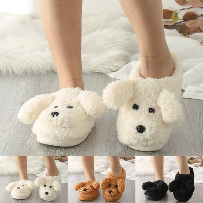 Funki Findz | Shoes | Women's Fluffy Cartoon Dog Fur Slippers
