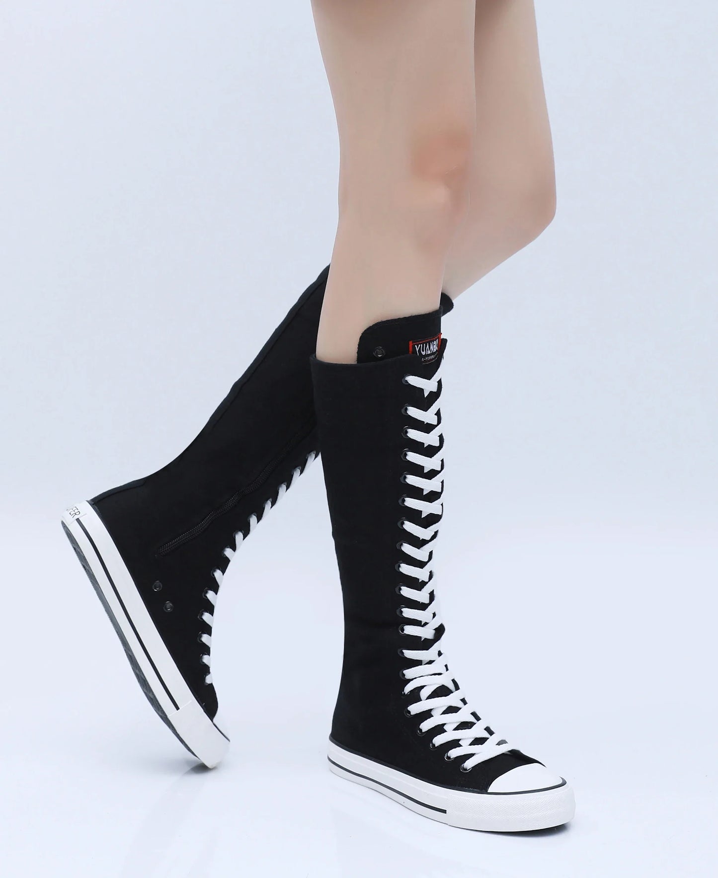 Funki Findz | Boots | Women's High Top Lace Up Canvas Boots