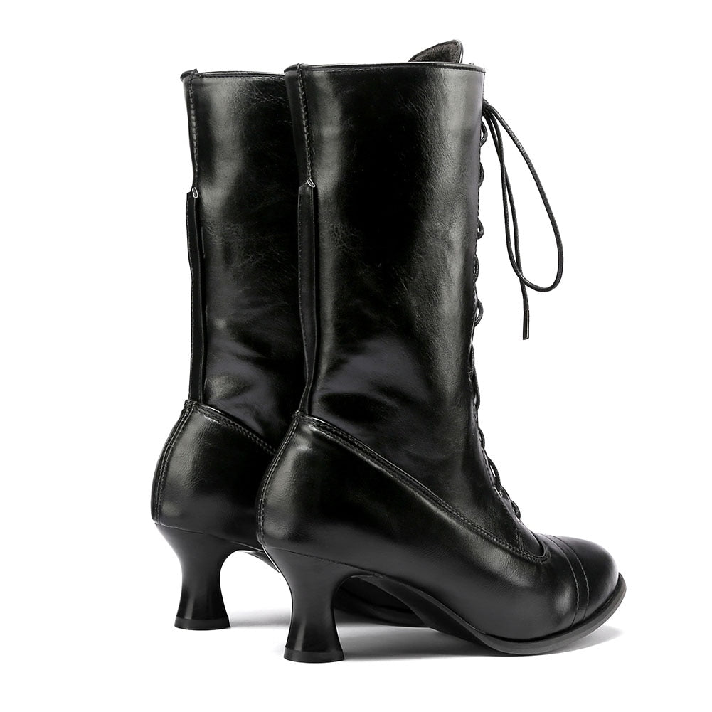 Funki Findz | Boots | Women's Victorian Style Lace Up Boots