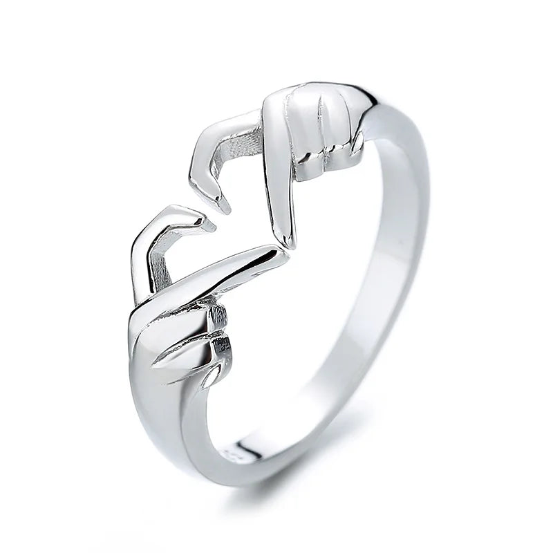 Funki Findz | Rings | Women's Love Heart Hand Gesture Ring