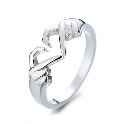 Funki Findz | Rings | Women's Love Heart Hand Gesture Ring