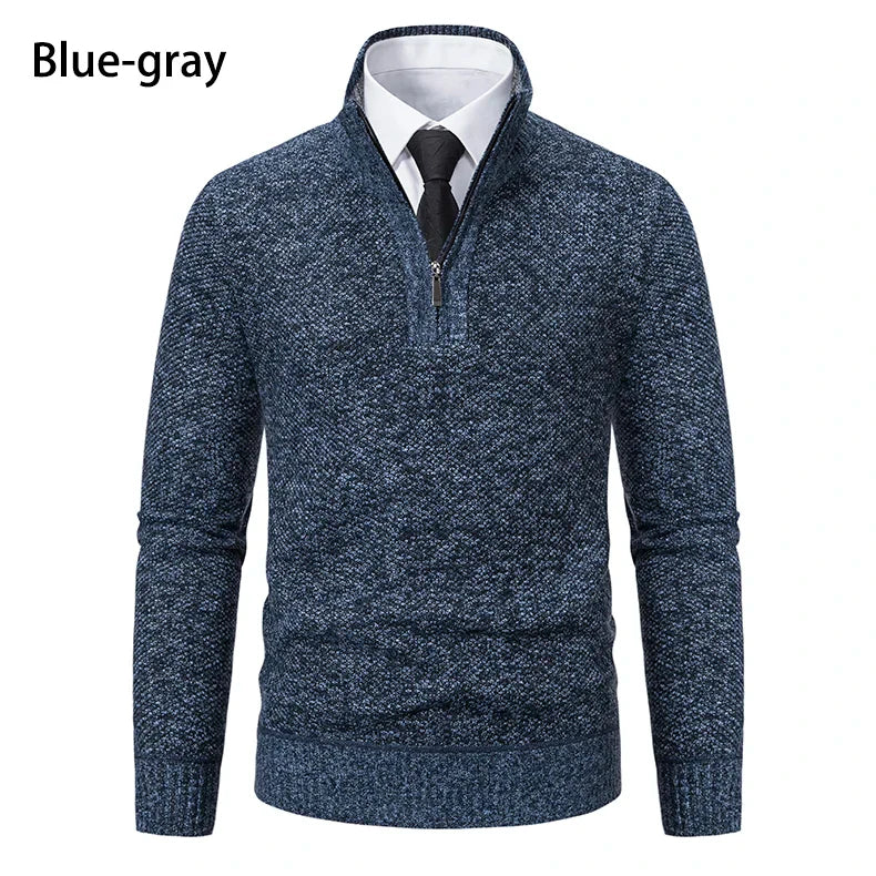 Funki Findz | Sweaters | Men's Casual Stand Collar Zip Pullovers