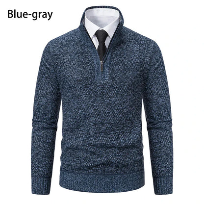 Funki Findz | Sweaters | Men's Casual Stand Collar Zip Pullovers