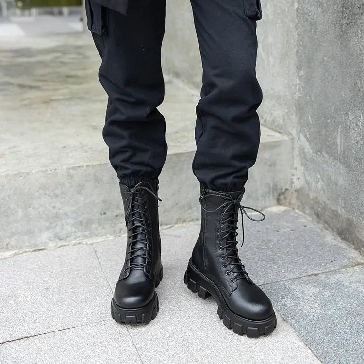 Funki Findz | Boots | Women's Platform Chunky Heel Ankle Boot