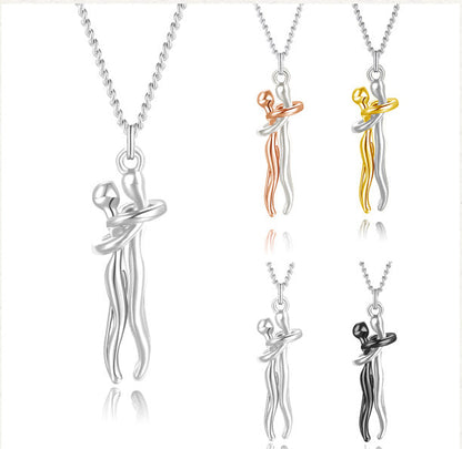 Funki Findz | Necklaces | Unisex Lovers Embrace Hug Necklace