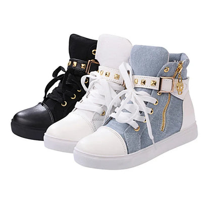 Funki Findz | Boots | Women's Zip Buckle Ankle Boot Sneakers
