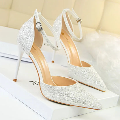 Funki Findz | Shoes | Women's Sparkly Glitter Wedding Sandals