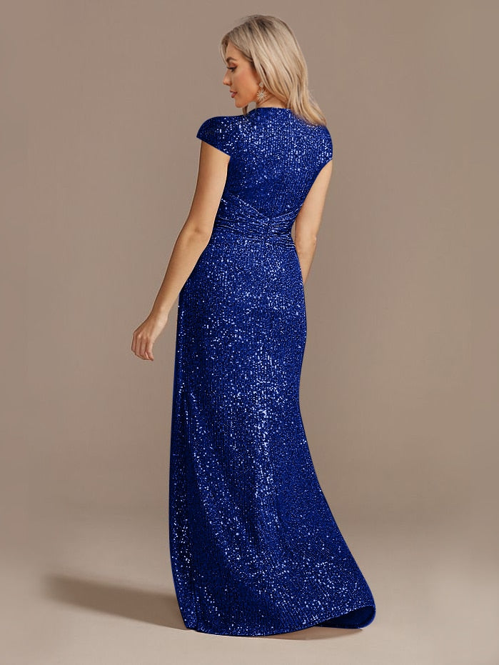 Funki Findz | Dresses | Women's Elegant Long Sequin Dress