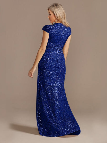 Funki Findz | Dresses | Women's Elegant Long Sequin Dress