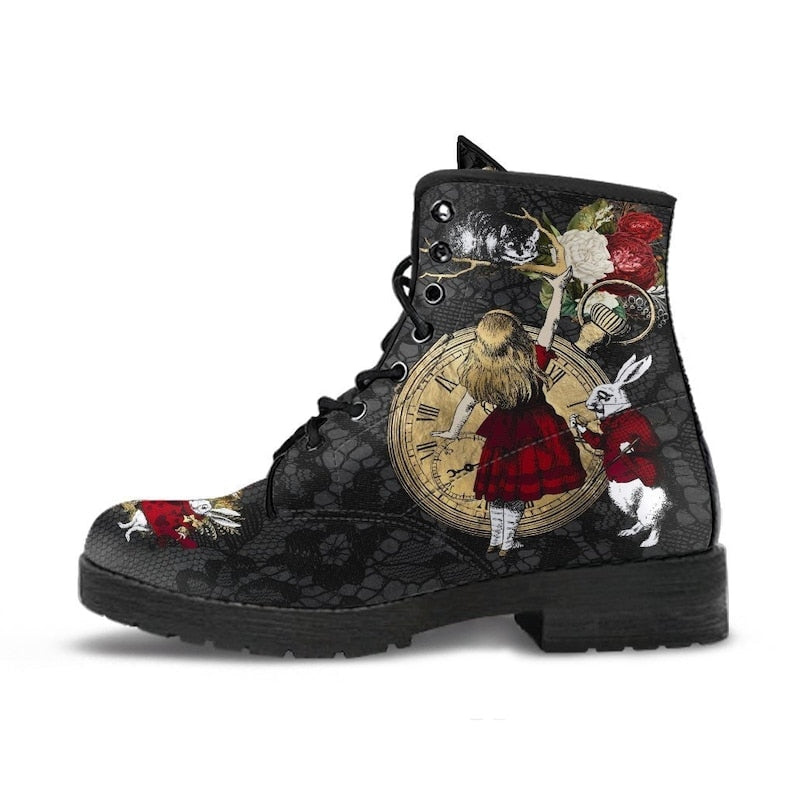 Funki Findz | Boots | Women's British Style Lace up Ankle Boots