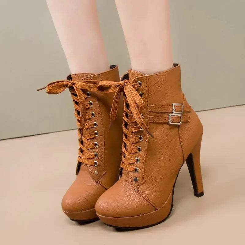 Funki Findz | Boots | Women's High Heel Platform Ankle Boots