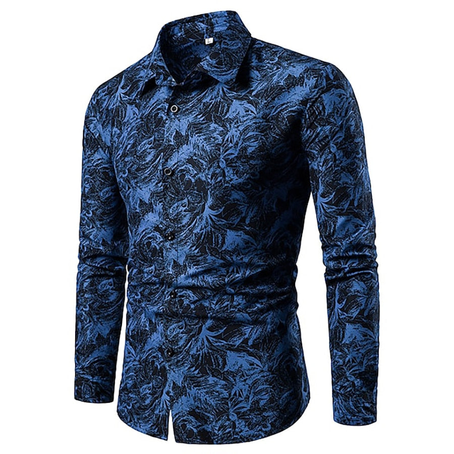 Funki Findz | Shirts | Men's Long Sleeved Dress Shirt | Slim Fit