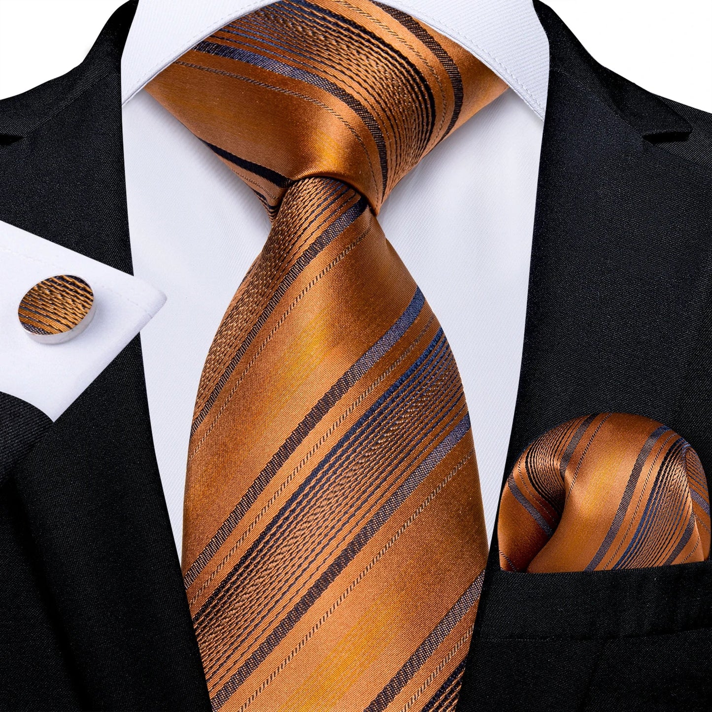 Funki Findz | Neckties | Men's Premium Fashion Silk 3Pcs Tie Set