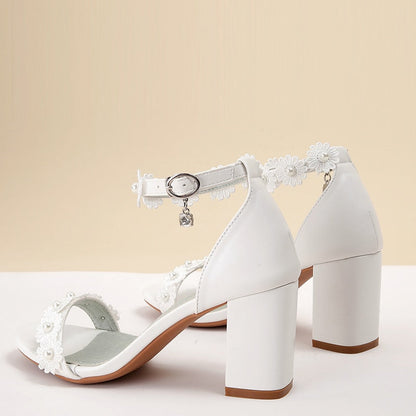 Funki Findz | Shoes | Women's Pretty Flower Wedding Sandals