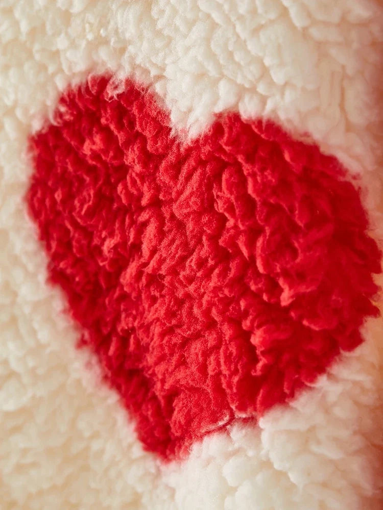 Funki Findz | Sweaters | Women's Hooded Heart Print Pullover