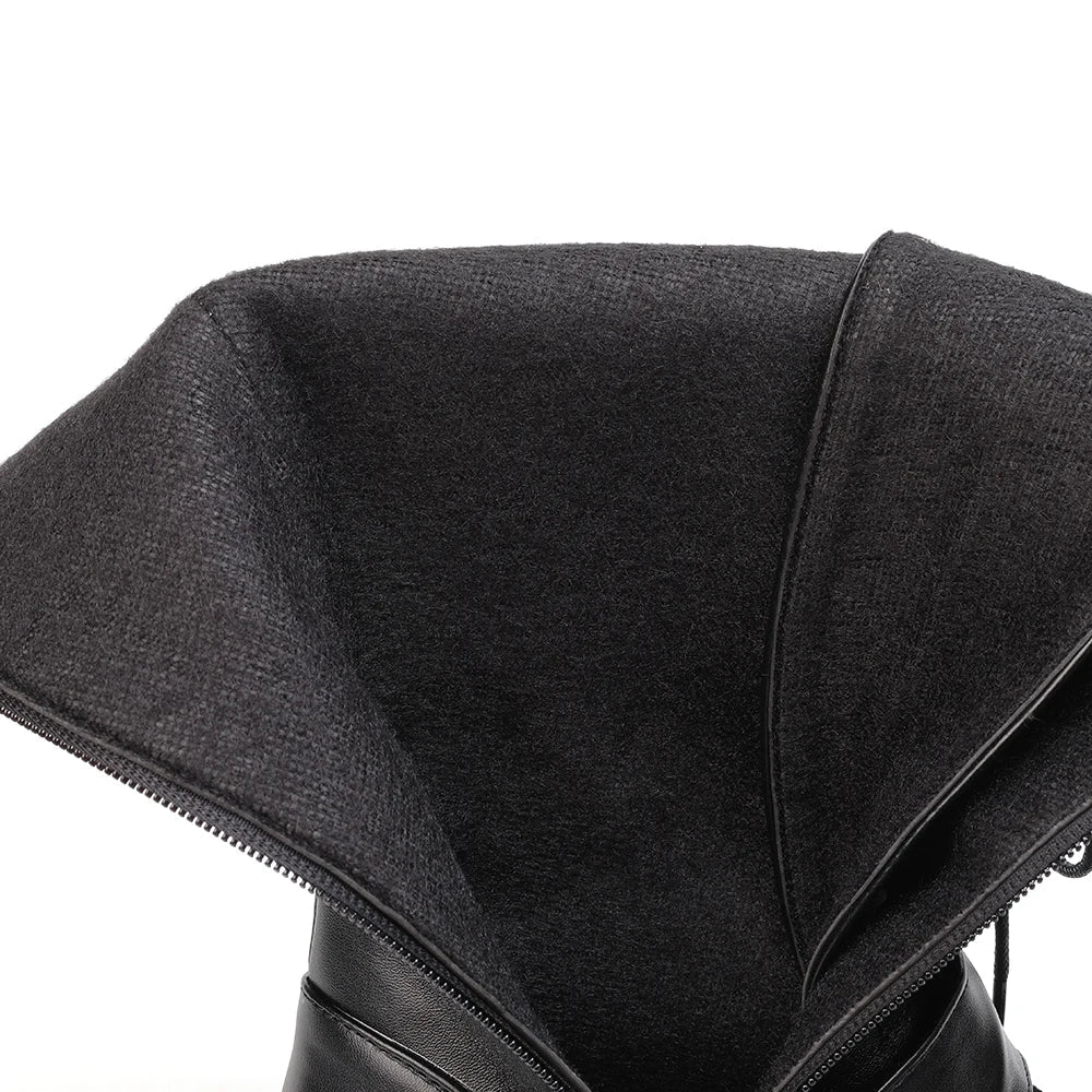 Funki Findz | Boots | Women's Punk Buckle Strap Wedge Boots
