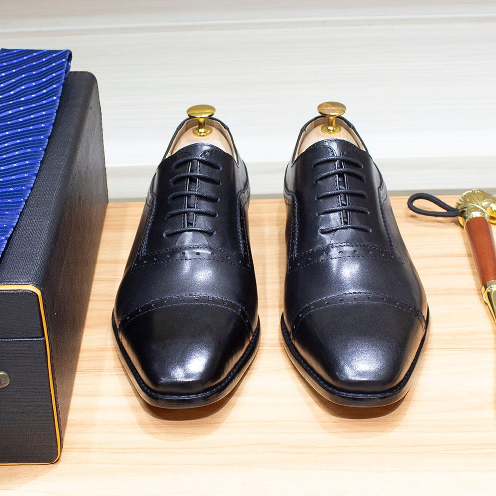 Funki Findz | Shoes | Men's Elegant Leather Oxford Brogue Shoe