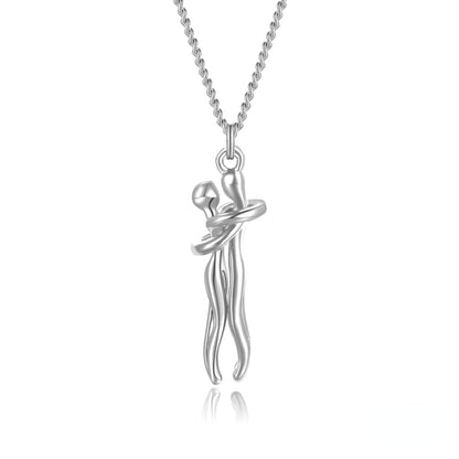 Funki Findz | Necklaces | Unisex Lovers Embrace Hug Necklace