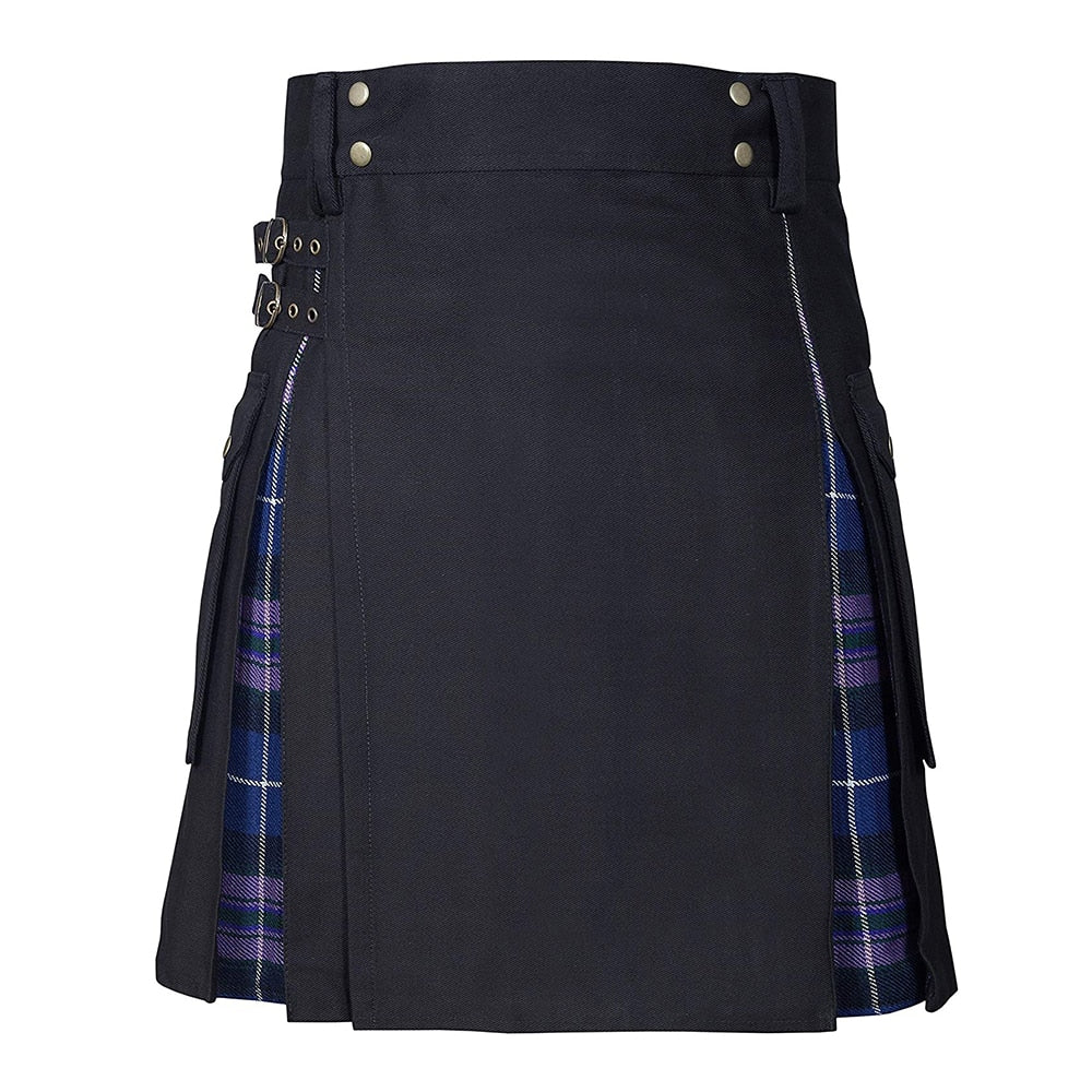 Funki Findz | Skirts | Men's Modern Gothic Punk Plaid Pleated Kilt