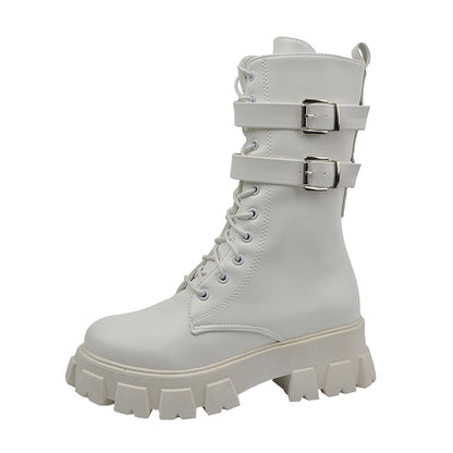 Funki Findz | Boots | Women's Chunky Motorcycle Punk Boots