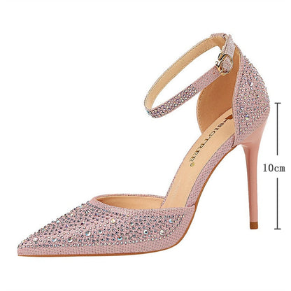 Funki Findz | Shoes | Women's Shiny Rhinestone Designer Heels