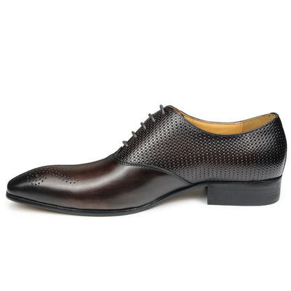 Funki Findz | Shoes | Men's Luxury Leather Brogue Dress Shoe