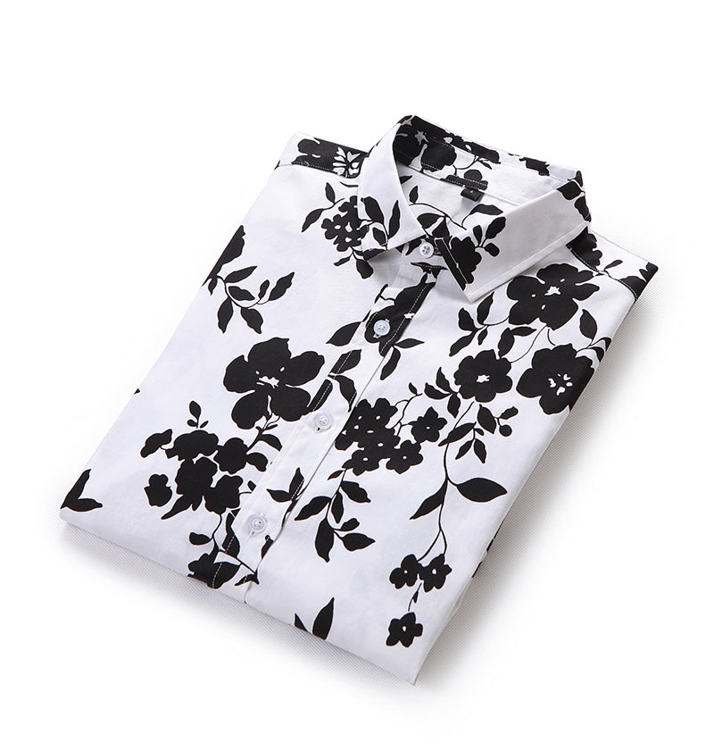 Funki Findz | Shirts | Men's Floral Print Long Sleeved Dress Shirt