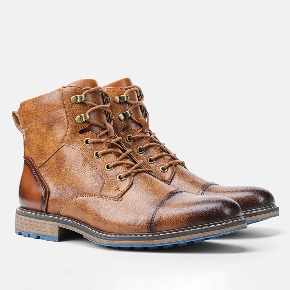 Funki Findz | Boots | Men's Leather Dress Boot | Retro Ankle Boot