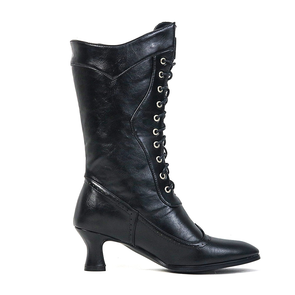 Funki Findz | Boots | Women's Victorian Style Lace Up Boots