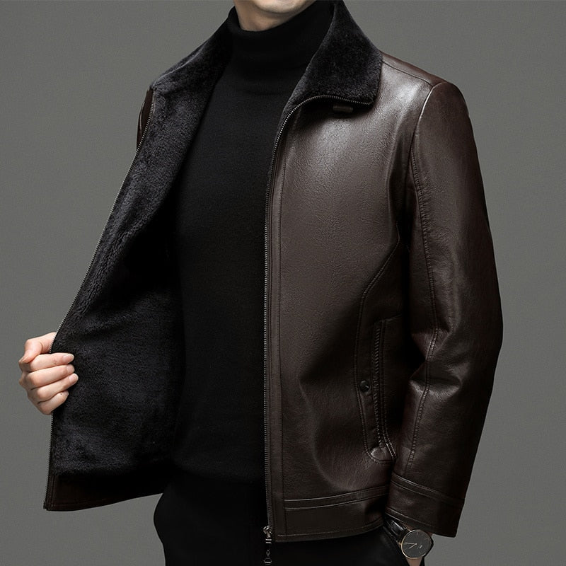 Funki Findz | Jackets | Men's Real Leather Fleece Lined Jackets