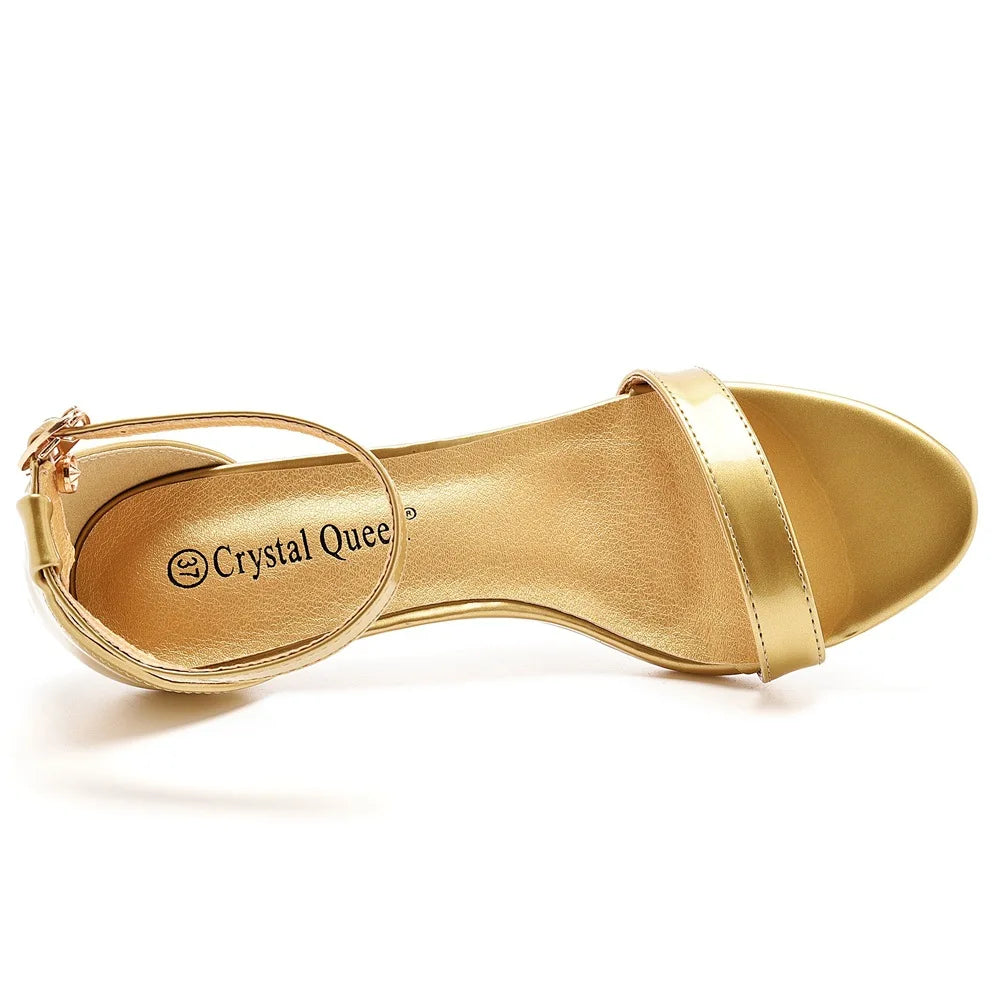 Funki Findz | Shoes | Women's Low Heel Wedding Prom Sandals