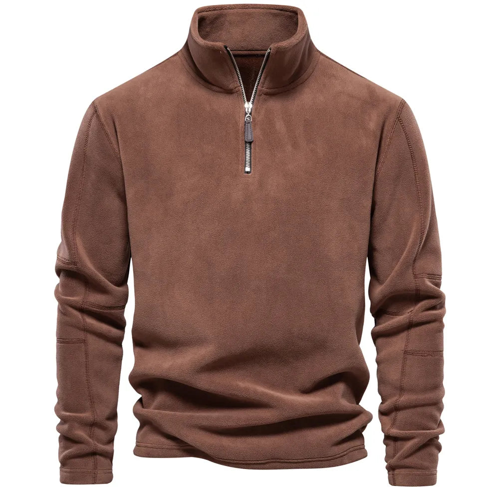 Funki Findz | Sweaters | Men's Warm Mock Neck Fleece Pullover