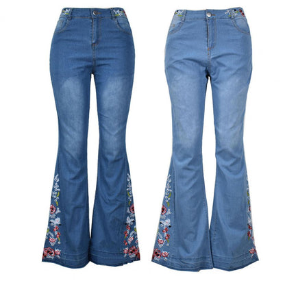 Funki Findz | Pants | Women's Boho Hippy Embroidered Jeans