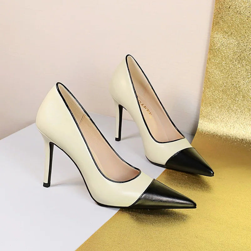 Funki Findz | Shoes | Women's Leather Pointed Toe High Heels