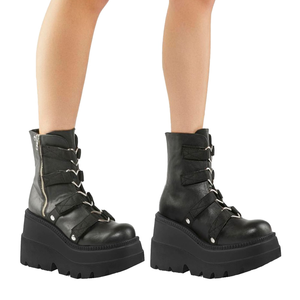 Funki Findz | Boots | Women's New Gothic Style Platform Boots