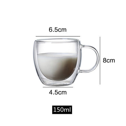 Funki Findz | Cups | Glass Double Wall Borosilicate Mug 2/3/4