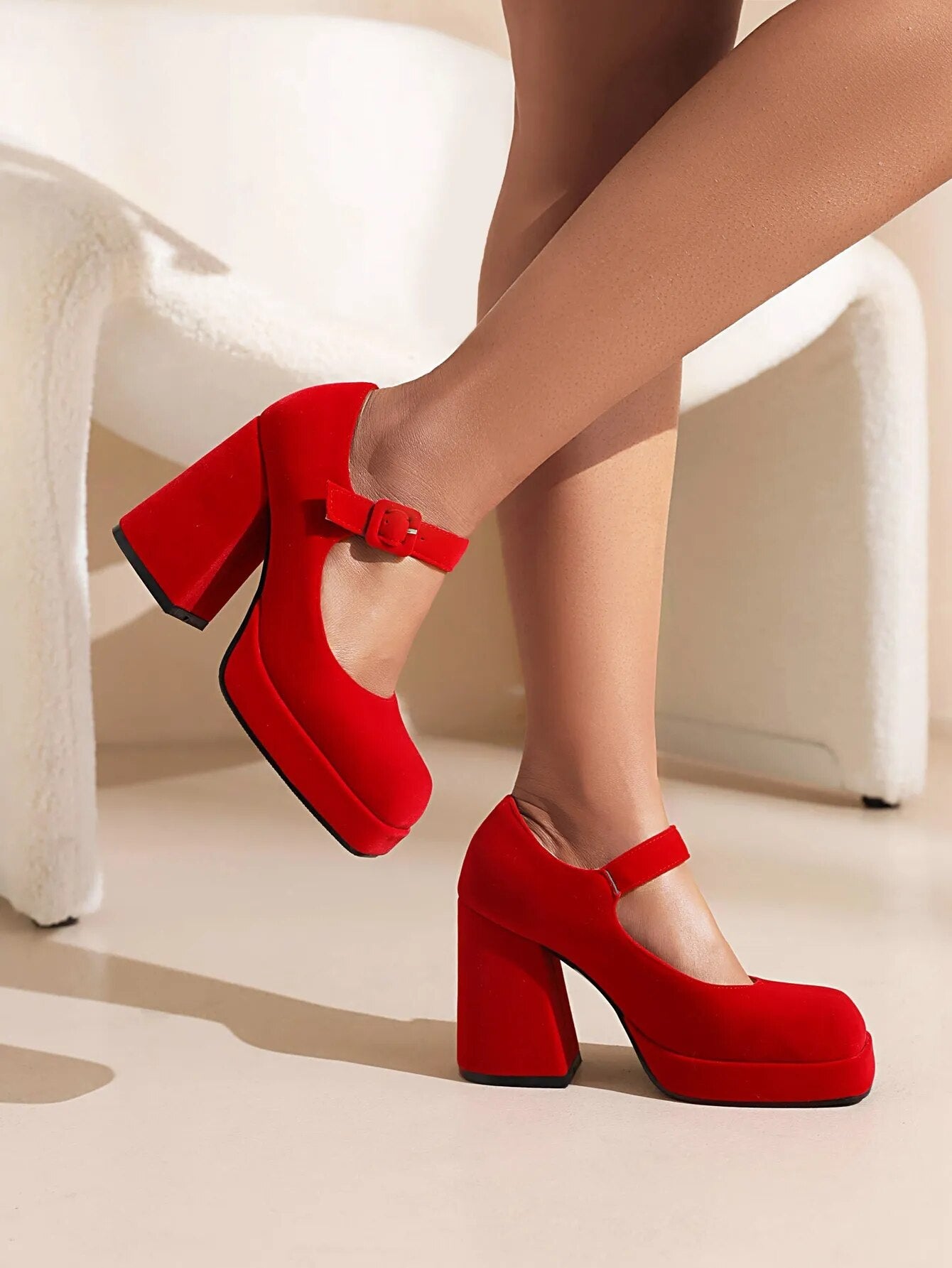 Funki Findz | Shoes | Women's Chunky Heel Platform Mary Janes