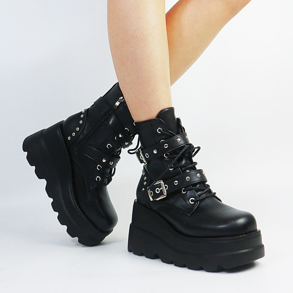 Funki Findz | Boots | Women's New Gothic Style Platform Boots