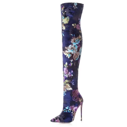 Funki Findz | Boots | Women's Over Knee Stretch Stiletto Boots