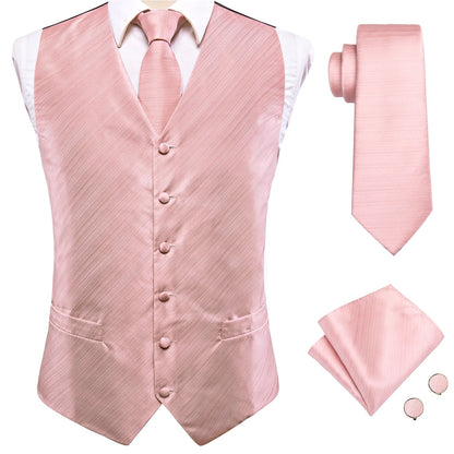 Funki Findz | Vests | Men's Formal 4 Pcs Silk Slim Waistcoat Sets