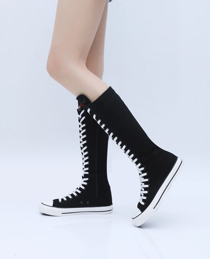 Funki Findz | Boots | Women's High Top Lace Up Canvas Boots