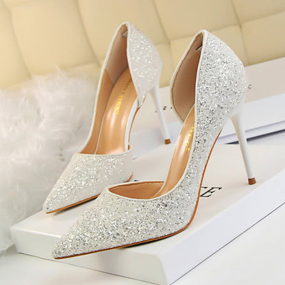 Funki Findz | Shoes | Women's Elegant Glitter Wedding Shoes
