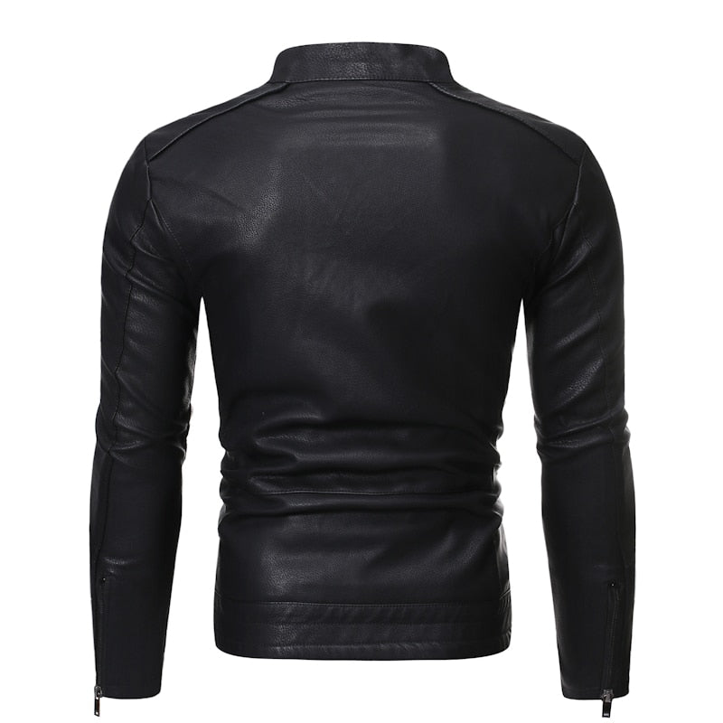 Funki Findz | Jackets | Men's Women's Slim PU Leather Jacket