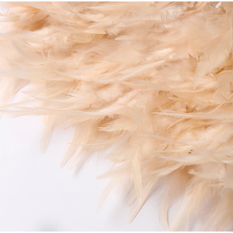 Funki Findz | Dresses | Women's Sequin Feather Fringe Dress