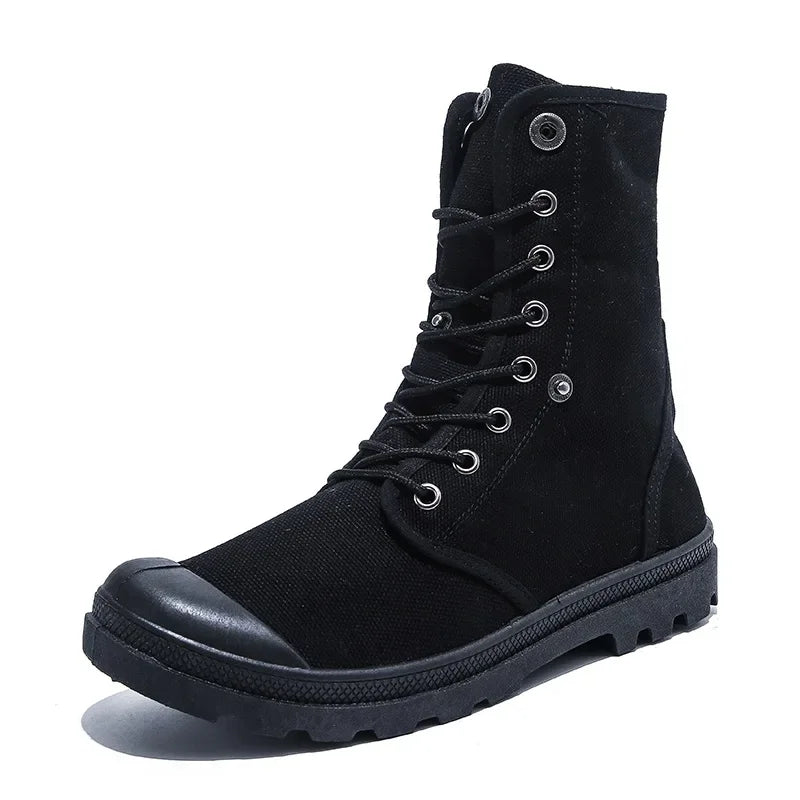 Funki Findz | Boots | Men's Canvas High Top Combat Boots